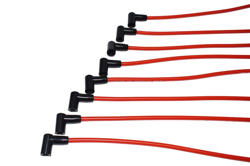 A-Team Performance 8.0mm Plug Wire Set - Red Heat-Resistant Silicone Wire & Boots - Spiral Copper & EMI Shielding - Plug Set for Performance - Compatible with Chevrolet & GMC Small Block V8 283-400 - Image 5